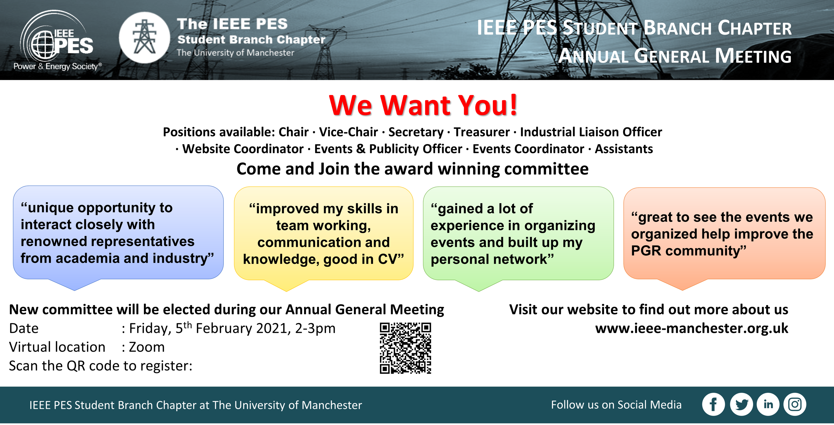IEEE PES SBC at UoM Annual General Meeting 2021 IEEE Power and